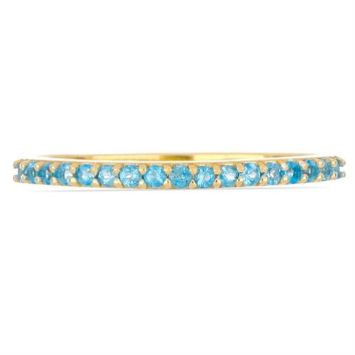 BUY STERLING SILVER NATURAL NEON APATITE GEMSTONE RING